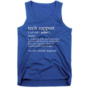 Tech Support Definition Funny Cute Computer Nerd Gift Great Gift Tank Top