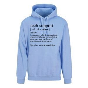 Tech Support Definition Funny Cute Computer Nerd Gift Great Gift Unisex Surf Hoodie