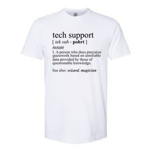 Tech Support Definition Funny Cute Computer Nerd Gift Great Gift Softstyle CVC T-Shirt