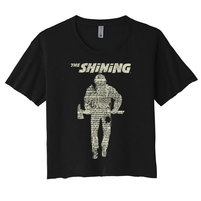 The Shining Dull  Light Vintage  Women's Crop Top Tee