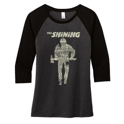 The Shining Dull  Light Vintage  Women's Tri-Blend 3/4-Sleeve Raglan Shirt