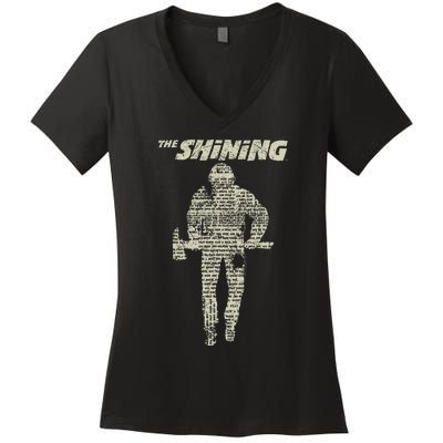 The Shining Dull  Light Vintage  Women's V-Neck T-Shirt