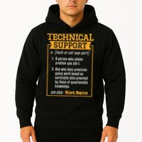 Tech Support Definition Funny Computer Geek Hoodie