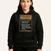 Tech Support Definition Funny Computer Geek Hoodie