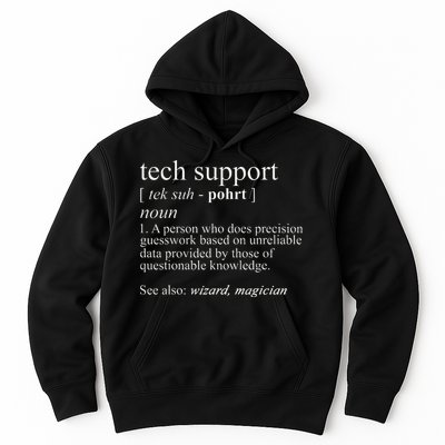 Tech Support Definition Funny Cute Computer Hoodie