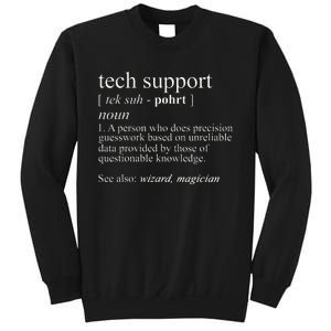 Tech Support Definition Funny Cute Computer Sweatshirt