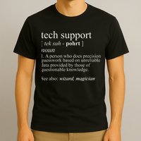 Tech Support Definition Funny Cute Computer T-Shirt