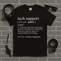 Tech Support Definition Funny Cute Computer T-Shirt
