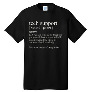 Tech Support Definition Funny Cute Computer Tall T-Shirt