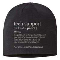 Tech Support Definition Funny Cute Computer Sustainable Beanie