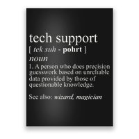 Tech Support Definition Funny Cute Computer Poster
