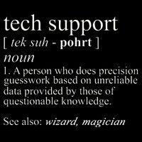 Tech Support Definition Funny Cute Computer Poster
