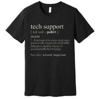 Tech Support Definition Funny Cute Computer Premium T-Shirt