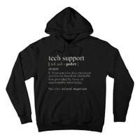 Tech Support Definition Funny Cute Computer Tall Hoodie