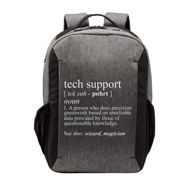 Tech Support Definition Funny Cute Computer Vector Backpack