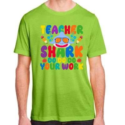 Teacher Shark Do Your Work Funny Back To School Adult ChromaSoft Performance T-Shirt