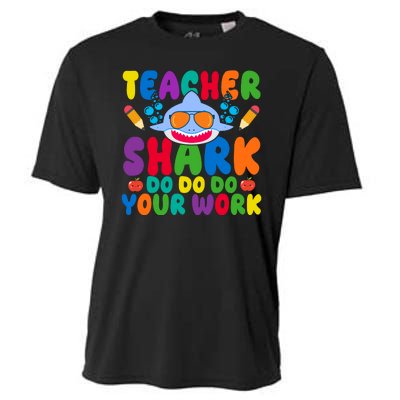 Teacher Shark Do Your Work Funny Back To School Cooling Performance Crew T-Shirt