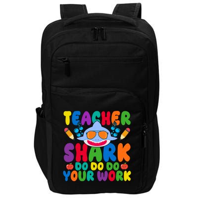 Teacher Shark Do Your Work Funny Back To School Impact Tech Backpack