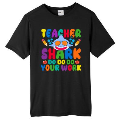 Teacher Shark Do Your Work Funny Back To School Tall Fusion ChromaSoft Performance T-Shirt