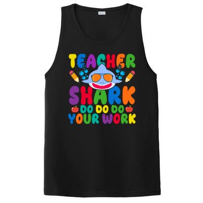 Teacher Shark Do Your Work Funny Back To School PosiCharge Competitor Tank