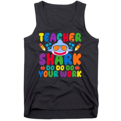 Teacher Shark Do Your Work Funny Back To School Tank Top