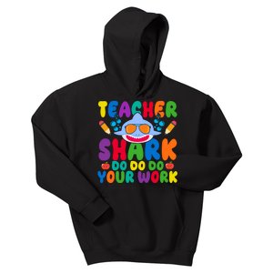 Teacher Shark Do Your Work Funny Back To School Kids Hoodie