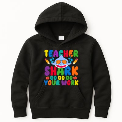 Teacher Shark Do Your Work Funny Back To School Kids Hoodie