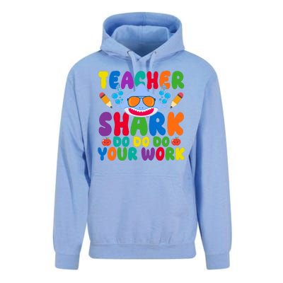 Teacher Shark Do Your Work Funny Back To School Unisex Surf Hoodie