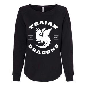 Trajan School Dragons Womens California Wash Sweatshirt