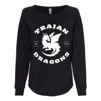 Trajan School Dragons Womens California Wash Sweatshirt