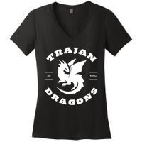 Trajan School Dragons Women's V-Neck T-Shirt