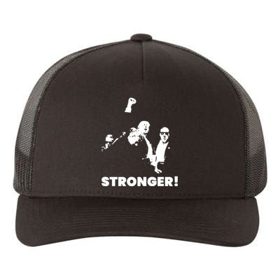 Trump Shot Donald Trump Stronger Yupoong Adult 5-Panel Trucker Hat