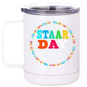 Test Staar Day Crew Mode On Teacher Testing Ideas 12 oz Stainless Steel Tumbler Cup