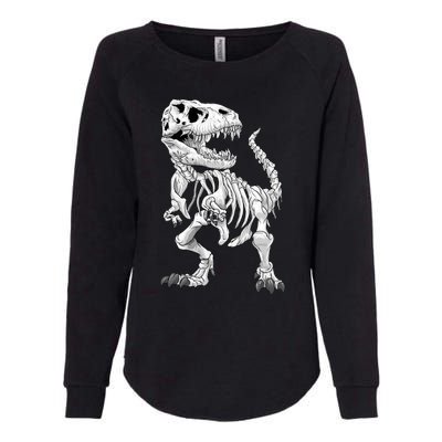 TRex Skeleton Dino Bones Paleontologist Fossil Dinosaur Funny Gift Womens California Wash Sweatshirt