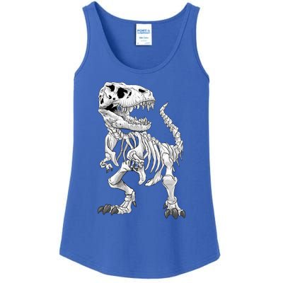 TRex Skeleton Dino Bones Paleontologist Fossil Dinosaur Funny Gift Ladies Essential Tank