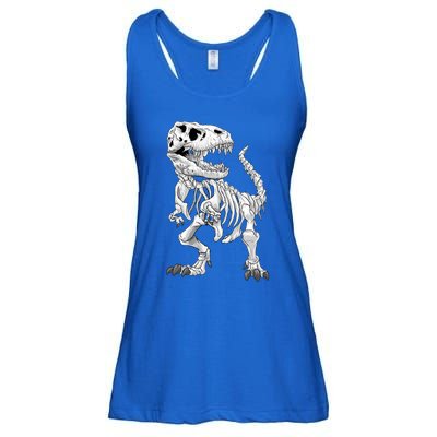 TRex Skeleton Dino Bones Paleontologist Fossil Dinosaur Funny Gift Ladies Essential Flowy Tank