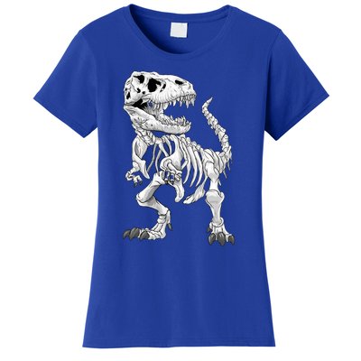 TRex Skeleton Dino Bones Paleontologist Fossil Dinosaur Funny Gift Women's T-Shirt