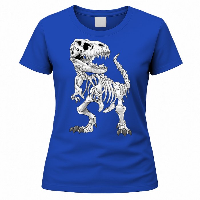 TRex Skeleton Dino Bones Paleontologist Fossil Dinosaur Funny Gift Women's T-Shirt