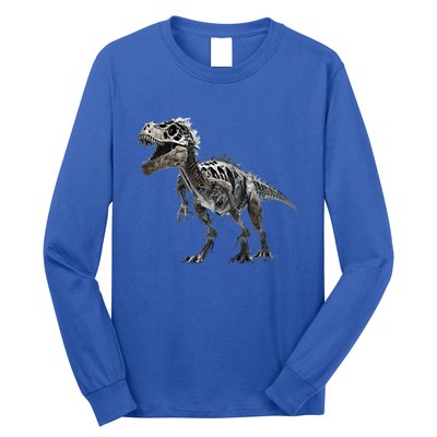 TRex Skeleton Dino Bones Paleontologist Fossil Dinosaur Great Gift Long Sleeve Shirt