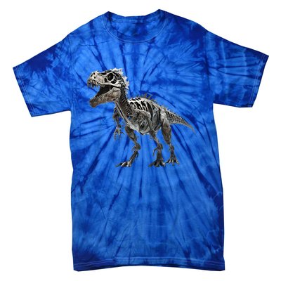 TRex Skeleton Dino Bones Paleontologist Fossil Dinosaur Great Gift Tie-Dye T-Shirt