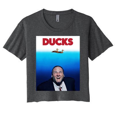 Tony Soprano Ducks Cinesthetic Women's Crop Top Tee