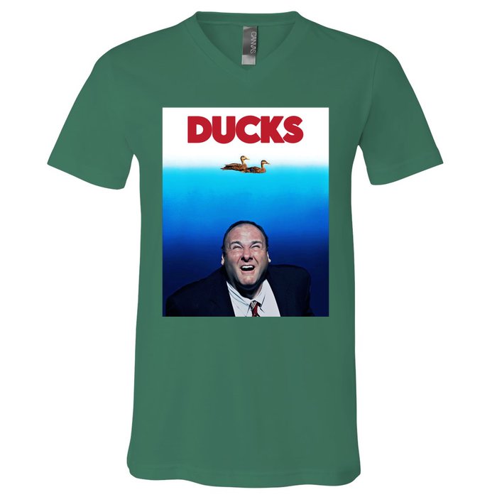 Tony Soprano Ducks Cinesthetic V-Neck T-Shirt