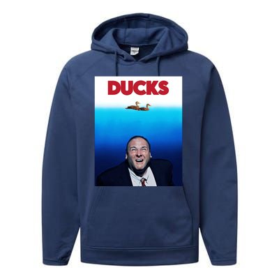 Tony Soprano Ducks Cinesthetic Performance Fleece Hoodie