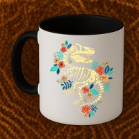 Trex Skeleton Dino Bones Paleontologist Fossil Dinosaur Mug