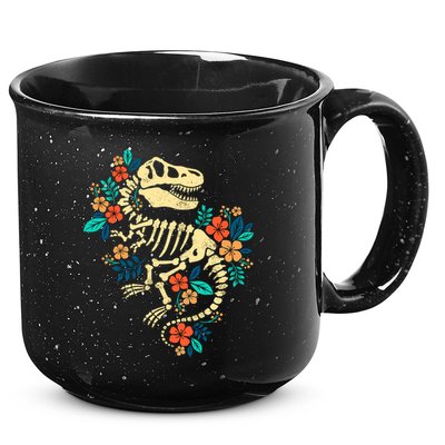 Trex Skeleton Dino Bones Paleontologist Fossil Dinosaur 15oz Campfire Ceramic Mug