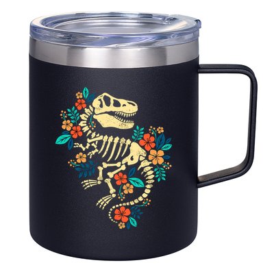 Trex Skeleton Dino Bones Paleontologist Fossil Dinosaur 12oz Stainless Steel Coffee Mug