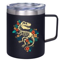 Trex Skeleton Dino Bones Paleontologist Fossil Dinosaur 12oz Stainless Steel Coffee Mug