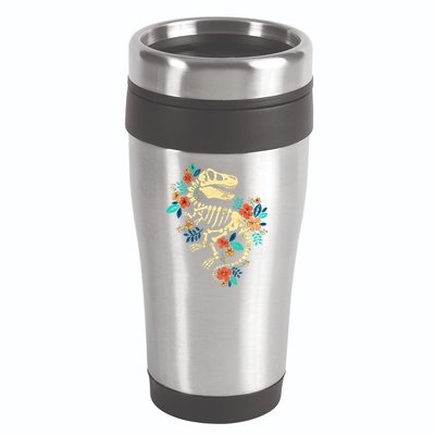 Trex Skeleton Dino Bones Paleontologist Fossil Dinosaur 16oz Travel Tumbler