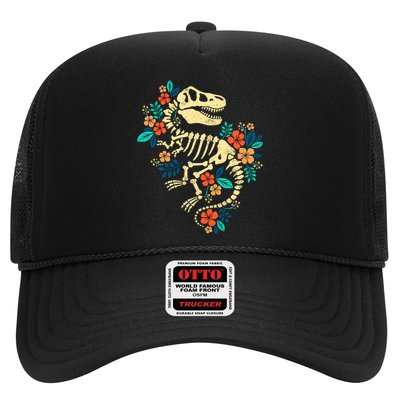 Trex Skeleton Dino Bones Paleontologist Fossil Dinosaur Trucker Hat