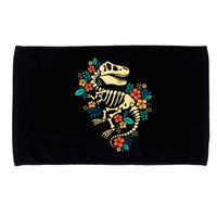 Trex Skeleton Dino Bones Paleontologist Fossil Dinosaur Microfiber Hand Towel
